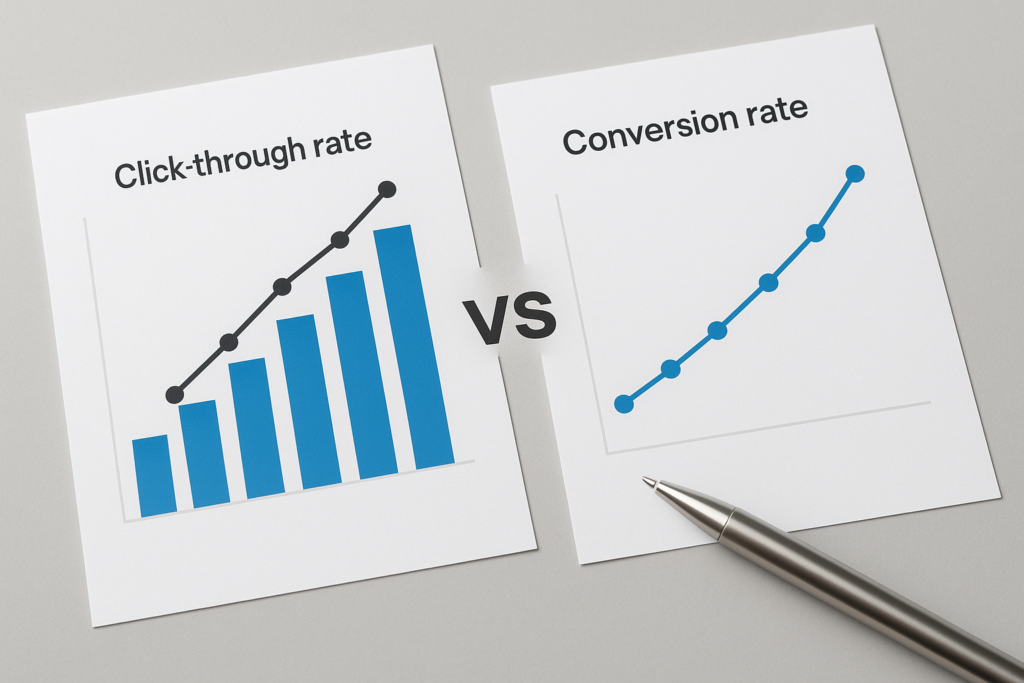 click-through rate vs conversion rate